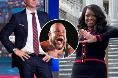 From the halls of Congress, Jasmine Crockett sparked a wave of outrage by comparing immigrants to “slaves” in a speech that left many feeling deeply offended. When the clip of her remarks was replayed on Fox News, Tyrus — a man known for his calm and steadfast demeanor — nearly walked off the set in anger. Fortunately, Jesse Watters stepped in at that critical moment with an important action to defuse the situation and elegantly challenge Crockett’s misguided views, staying true to the principle cherished by our beloved Fox News team: “It’s not the ignorant we fear, but those who are ignorant and yet stubborn in their ways.”