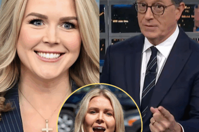 SHOCKING SHOWDOWN: Karoline Leavitt Hijacks Stephen Colbert’s Stage in Fiery Clash—Audience Gasped, Segment Cut Short, and TV History Made!
