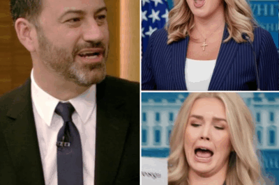 EXCLUSIVE, BREAKING DRAMA: Jimmy Kimmel CROSSES the Line and INSULTS Karoline Leavitt—The HUMILIATING Backlash That Left Him Speechless! In an explosive live TV moment, Jimmy Kimmel took things too far when he insulted Karoline Leavitt, and the backlash was nothing short of brutal. What started as a playful exchange quickly turned ugly when Kimmel made a condescending remark that completely crossed the line. Karoline, unshaken and sharp as ever, fired back with a savage response that left Kimmel visibly stunned and the audience in shock. The humiliating turn of events left Kimmel scrambling, and the tension in the room was palpable. What did Karoline say that put Kimmel in his place so thoroughly? This jaw-dropping moment is already going viral, and fans are loving every second of it