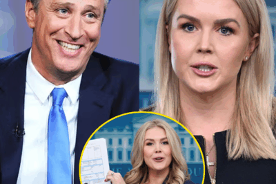 THIS JUST HAPPENED: Jon Stewart TAKES ON Karoline Leavitt—But Her Savage Comeback Left Him HUMILIATED and the Internet in HYSTERICS! In an epic showdown that has the internet buzzing, Jon Stewart tried to take a jab at Karoline Leavitt—but she wasn’t having any of it. Stewart, thinking he was being clever, quickly learned he messed with the wrong woman. With one sharp, quick-witted reply, Karoline flipped the script, turning his joke back on him and leaving him completely hum…