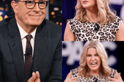 EXCLUSIVE, THIS JUST HAPPENED: Drama Erupts on Stephen Colbert’s Show as Karoline Leavitt Delivers Explosive Response—What She Said Leaves Everyone Stunned! In a dramatic exchange, Leavitt fired back fiercely after Colbert made a provocative comment. What started as a light conversation quickly spiraled into a fiery confrontation that shocked the entire studio. The tension was undeniable as Leavitt’s bold truth bomb hit hard, leaving Colbert and the audience in disbelief. The fallout was swift, and the internet is buzzing with reactions. You won’t believe what happened next…👇👇👇