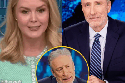 Jon Stewart CLASHES with Karoline Leavitt—But Her FIERY Comeback Leaves Him EMBARRASSED.