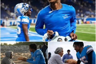BREAKING NEWS: Jameson Williams of the Detroit Lions has donated his entire $10.2 million bonus and endorsement contract to charities and homelessness support organizations