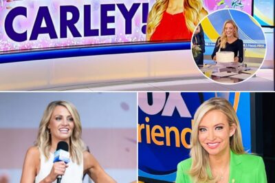 Carley Shimkus just celebrated her 37th birthday live on air with a sweet cake and warm wishes from her colleagues — but behind that radiant smile, what’s really going on? As Kayleigh McEnany suddenly took over Sean Hannity’s prime-time slot and drew waves of praise, longtime Fox “veteran” Carley remained tucked away in the early morning hours, with a rushed birthday greeting and a half-hearted song. Is Fox News quietly reshuffling its female hosts? And is Carley, once a steady presence, now facing more behind-the-scenes rivalry than ever before?