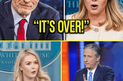 INTERNET MELTDOWN: Jon Stewart ATTACKS Karoline Leavitt, but Her Brutal Clapback Leaves Him Speechless—Crowd ERUPTS, Stewart Stumbles, and the Viral Moment Everyone’s Calling ‘the End of His Credibility’