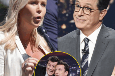 SHOCKING LIVE TV SHOWDOWN: Karoline Leavitt Hijacks Stephen Colbert’s Stage in Explosive Clash—Audience Gasped, Segment Cut Short, and TV History Was Made! What Sparked This Unbelievable Confrontation, and Why Did the Show Suddenly End? Get the Inside Scoop on the Drama That Left Viewers Stunned and Social Media in Overdrive!