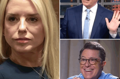 EXPLOSIVE TV MOMENT: Pam Bondi STUNS Stephen Colbert with a Brutal Comeback LIVE on The Late Show—The Audience Gasped as Colbert Was Left SPEECHLESS and Producers Reportedly Scrambled to Control the Chaos! What Sparked This Savage Takedown, and How Did It Turn the Entire Show Upside Down? Get the Full, Jaw-Dropping Story Behind This TV Showdown!……