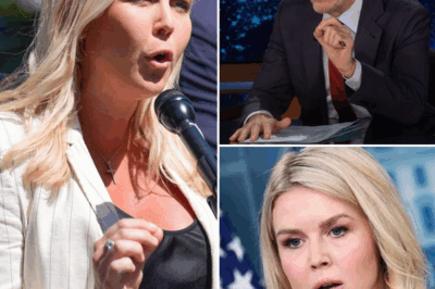 BREAKING: Jon Stewart takes a shot at Karoline Leavitt—but her brutal comeback leaves him HUMILIATED and the internet in stitches! In a heated back-and-forth, Stewart attempted to outsmart Leavitt, but her quick-witted response flipped the situation, leaving him speechless. The audience couldn’t stop laughing as Leavitt completely turned the tables, making this viral moment the talk of the town.