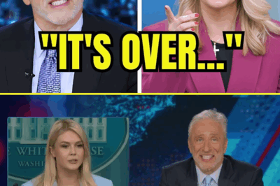 BREAKING: Jon Stewart takes a shot at Karoline Leavitt—but her brutal comeback leaves him HUMILIATED and the internet in stitches! In a heated back-and-forth, Stewart attempted to outsmart Leavitt, but her quick-witted response flipped the situation, leaving him speechless. The audience couldn’t stop laughing as Leavitt completely turned the tables, making this viral moment the talk of the town.