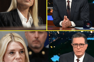 1 MINUTE AGO : Pam Bondi FLIPS The Late Show Upside Down—Stephen Colbert Left SHAKEN, Apologizes Backstage as Show Faces Possible Suspension