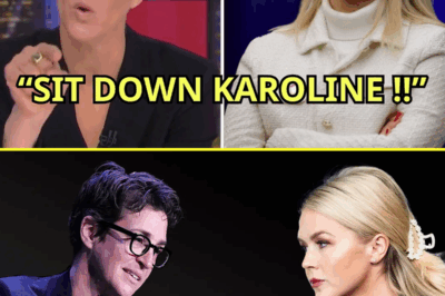 THIS JUST HAPPENED: Rachel Maddow DEMANDS Security to REMOVE Karoline Leavitt from Set After Explosive Confrontation! In a shocking turn of events, Rachel Maddow demanded security remove Karoline Leavitt from the set after a fiery exchange that quickly escalated beyond control. The intense confrontation left the studio in chaos as Leavitt’s bold remarks pushed Maddow to the brink. What was said that triggered Maddow to take such drastic action, and how did the situation spira…