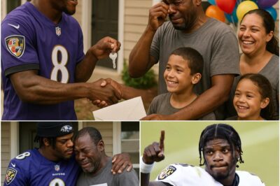 HEARTWARMING STORY: Lamar Jackson secretly paid a needy man’s rent for a year – but when he found out who the man was, he bought the entire building to give to the man’s family…