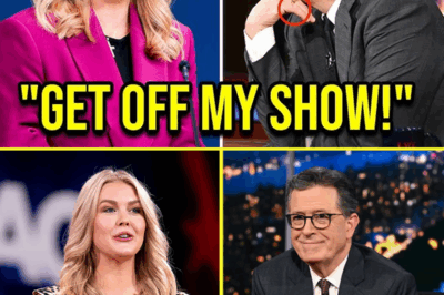 Ѕʜ.0.СKɪɴ𝖦 SHOWDOWN: Karoline Leavitt hijacked Stephen Colbert’s stage in a fiery clash that turned a comedy interview into a cultural confrontation—leaving the audience gasping, Colbert speechless, and producers scrambling as the segment was cut short in what many are calling the moment late-night TV lost control!