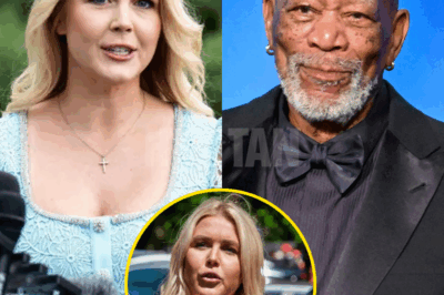 Karoline Leavitt was mercilessly lectured by Morgan Freeman on the topic of R@CIST and INEQU@LITY on live TV! When she tried to defend her point of view, Morgan Freeman responded with words so sharp and profound that it made her speechless. This tense moment left the audience “holding their breath” and caused a storm on social media with a series of heated debates! – vv