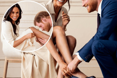 SHOCK: “Where’s the Royal Dignity?” — Prince Harry Caught Kissing Meghan’s Foot in Photo Studio Amid Whispers of a New Power-Couple Project