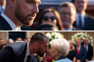 Travis Kelce made a surprise visit to the funeral of the Chiefs’ oldest fan