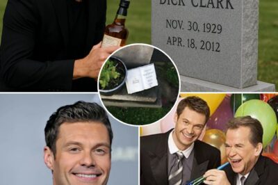 What started as a quiet, private visit turned into a viral moment that “stunned millions.” Ryan Seacrest was seen visiting the grave of his mentor, Dick Clark — but it was what he left behind that surprised everyone. A vintage bottle of WHISKY and a HANDWRITTEN NOTE placed gently on the headstone spoke volumes more than any public tribute. In that silent gesture, Seacrest honored a legacy not with words, but with something much more powerful: remembrance, respect, and a promise kept. But the information about “where the whiskey came from” — that’s what surprised people.