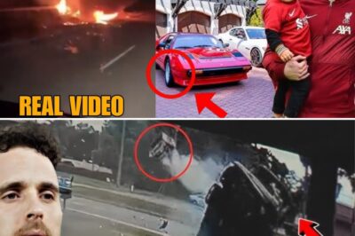 BREAKING: 60-Second CCTV Footage Shows the Exact Moment Diogo Jota’s Lamborghini Tire Explodes, Spinning Out Before Bursting Into Flames.