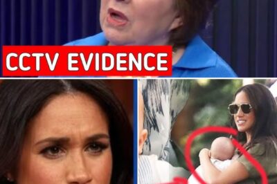 Explosive CCTV footage of Meghan Markle’s shadowy, late-night hospital escape has reignited vicious adoption rumors surrounding baby Archie, as royal biographer Angela Levin drops a scorching revelation that could obliterate Meghan’s polished public image and expose what critics now call the most deceitful royal cover-up of the decade. Click for the unfiltered truth