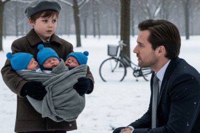 A Wealthy Businessman Stops His Car in the Snow — What the Ragged Boy Was Carrying Left Him Frozen…