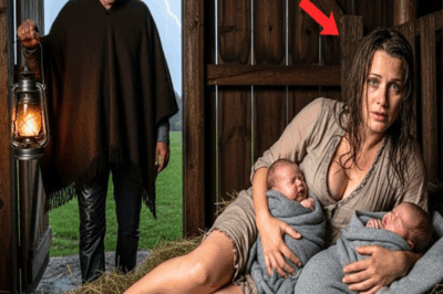 LONELY RANCHER HEARD NOISES IN THE BARN. WHEN HE ARRIVED, HE FOUND A YOUNG WOMAN WITH TWO NEWBORNS AND…