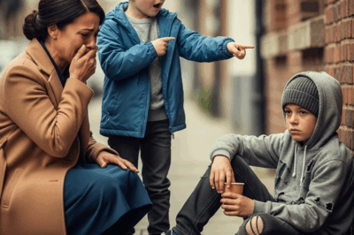 “He’s my brother!” – Said the little boy to his millionaire mother when he saw the boy on the street