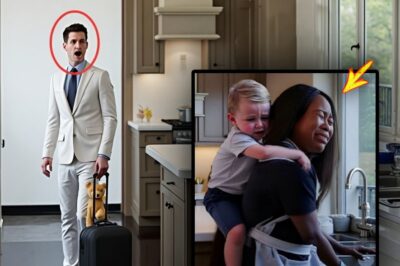 The millionaire returns home and is shocked to find his new black maid and only son in the kitchen..