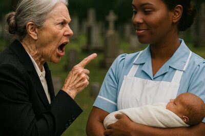 A Wealthy Woman Visits Her Son’s Grave and Finds a Tearful Waitress Holding a Baby — What She Discovered Changed Everything
