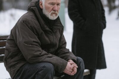 The son drove his father out of the house at his wife’s demand… But one winter afternoon in the park changed everything.
