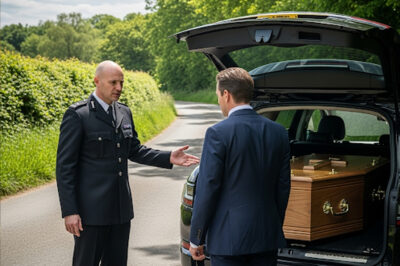 Police officer stopped a hearse for speeding and decided to check the coffin: What he found inside was horrifying