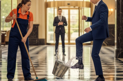 A millionaire’s spoiled son humiliated the cleaning lady… without knowing who she really was.