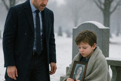 Businessman Visits Wife’s Grave — and Freezes, Seeing a Child Asleep on Her Headstone…
