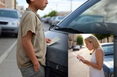 Hurrying to her abortion appointment, the woman discovered she had forgotten her documents in the car. Upon returning, she saw a homeless boy leaving a note under the windshield wiper. Unfolding it, she was shocked by what it revealed