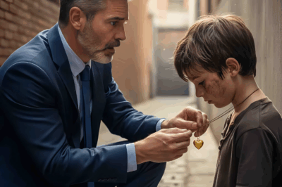 The Billionaire Saw A Poor Little Boy Wearing His Long -Lost Necklace . What He Did Next Shocked …