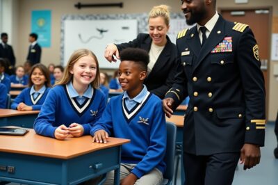 He Claimed His Dad Works at the Pentagon – The Teacher Chuckled… Until a Mysterious Black SUV Arrives Outside, Leaving the Whole Class Speechless!