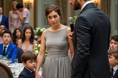 At my sister’s wedding, she mocked me in her speech: «My sister is a single mother, unwanted by anyone.» The room laughed. My mom added, «She’s a used product!» Then the groom stood up and grabbed the mic. The room froze…