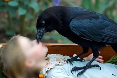 At the funeral, a crow landed on the girl’s coffin. A second later, everyone there was totally speechless…