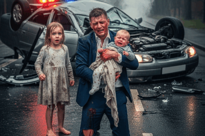 Homeless Girl Sees Inj.ured Millionaire With A Baby In The Rain, But She Recognizes Him When…