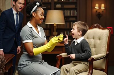 A billionaire witnessed a black maid soothing his autistic son, and his heart was moved by what followed…