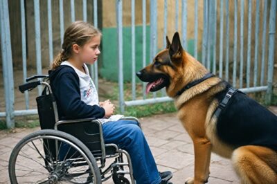 A young woman unable to walk reached the animal rescue center. What the fiercest German Shepherd did left everyone stunned…. …