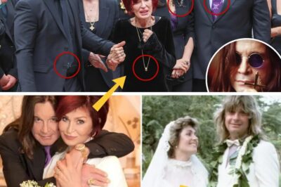 THE RING NEVER LEFT HER HEART – Sharon Osbourne Attends Ozzy Osbourne’s Funeral Wearing His 1982 Wedding Ring as a Necklace — But the Small Piece Tucked Inside the Ring’s Hollowed Center Leaves Even Kelly Osbourne Speechless
