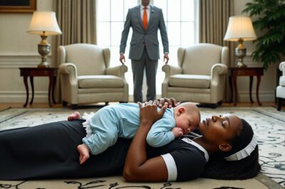Black maid slept on the floor with the baby — the billionaire saw it… And then happened something strange..