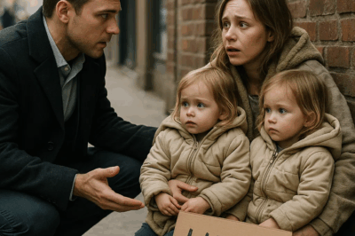 A Millionaire Saw His Childhood Sweetheart Begging with Her Twins—What He Did Changed Their Lives Forever