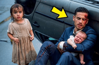 HOMELESS GIRL SEES INJURED MILLIONAIRE WITH A BABY IN THE RAIN, BUT SHE RECOGNIZES HIM WHEN…