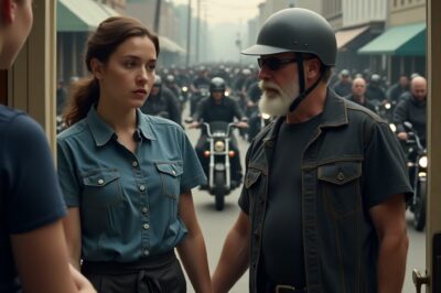 She Defended a Hell’s Angel When Cops Harassed Him! The Next Day, 200 Bikers Showed Up at Her Diner…