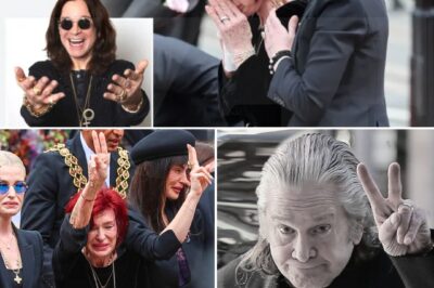 “I Don’t Have Him Anymore… I’ve Really Lost Him…” Sharon Osbourne Shattered As Ozzy’s Casket Slowly Rolled Past Her — And In That Moment, The Entire World Seemed To Go Silent. Flanked By Their Children Jack, Kelly, Aimee, And Ozzy’s Son Louis, Sharon Could Barely Hold Herself Up. Her Hands Trembled. Her Eyes Were Red And Raw From Crying. And As The Bagpipes Began To Play A Haunting Rendition Of “Changes,” It Wasn’t Just The End Of A Ceremony — It Was The End Of A Lifelong Love Story. Thousands Of Black Sabbath Fans, Dressed In Black And Holding Candles, Lined The Streets In Grief. One Whispered Through Tears, “I Came For Ozzy… But Seeing Sharon Break Like That? That’s What Destroyed Me.” Kelly Held Her Mother Tight. Jack Looked Straight Ahead, Face Frozen, Lips Quivering. And As The Hearse Pulled Away, Sharon Reached Out As If She Could Still Touch Him. “I Don’t Know How To Breathe Without Him,” She Said. “He Wasn’t Just My Husband… He Was My Life.”