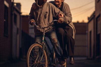 “Everyone Ignored the Lost Old Woman—Until a Teenager on a Rusty Bike Took Her Home”
