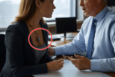 A young woman took her mother’s necklace to a job interview, but when the boss looked at her neck, he was stunned, speechless upon recognizing the necklace…
