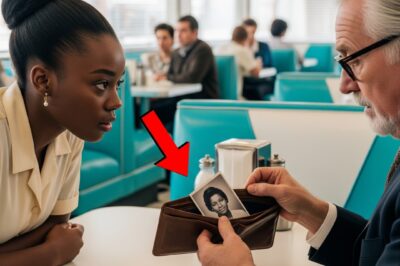 “SIR, WHY IS MY MOTHER’S PHOTO IN YOUR WALLET?” The waitress saw her mother’s photo in the billionaire’s wallet — the truth made her cry!