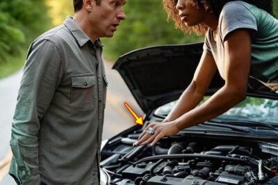 BLACK WOMAN Helps a MILLIONAIRE fix his broken car – when he sees the RING on ger Finger… He was stunned